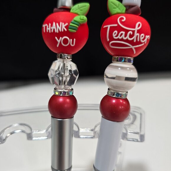 Pick-a-Pretty Pen "Teachers" by PenGwensPosh w/Black Extra Ink Refill & Cover - Picture 7 of 7